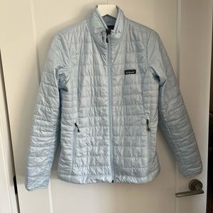 NWT Patagonia Nano Puff Parka Chilled Blue Women’s Size XL New Color!